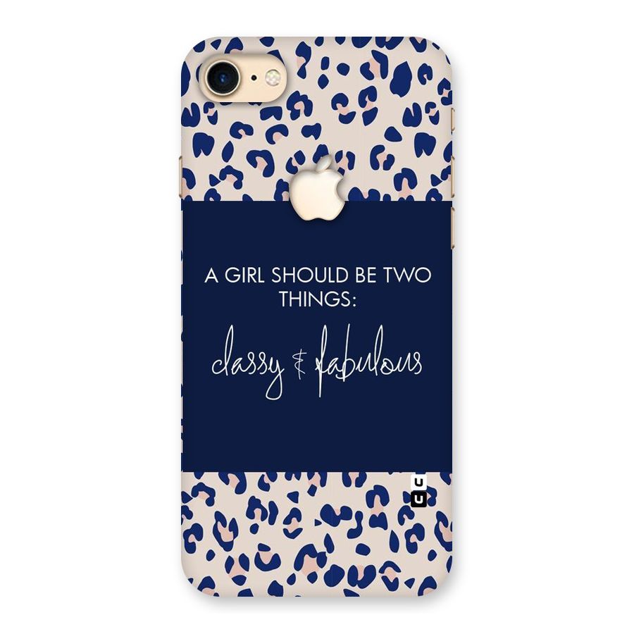 Classy and Fabulous Back Case for iPhone 7 Apple Cut