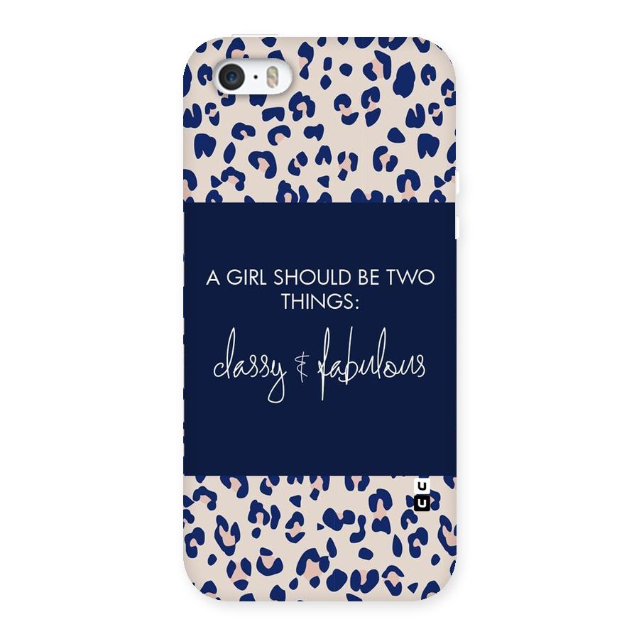 Classy and Fabulous Back Case for iPhone SE