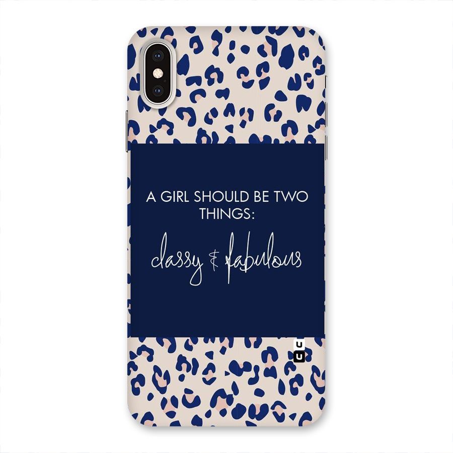 Classy and Fabulous Back Case for iPhone XS Max
