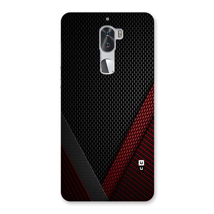 Classy Black Red Design Back Case for Coolpad Cool 1