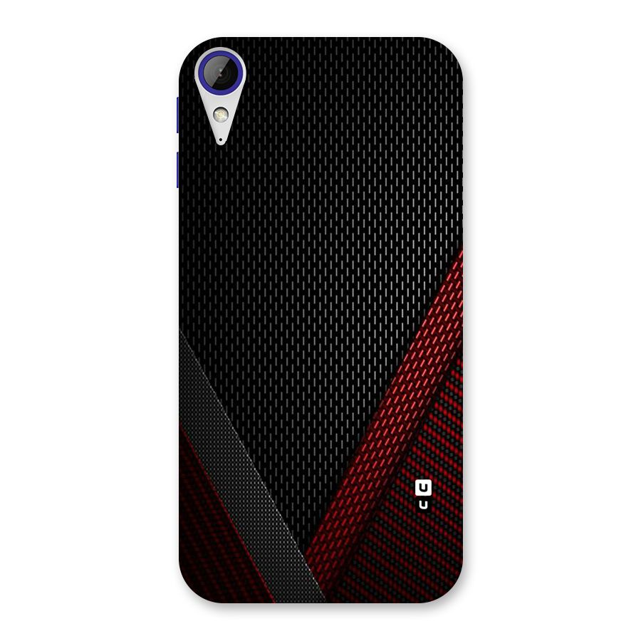 Classy Black Red Design Back Case for Desire 830