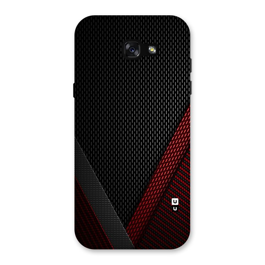 Classy Black Red Design Back Case for Galaxy A7 (2017)