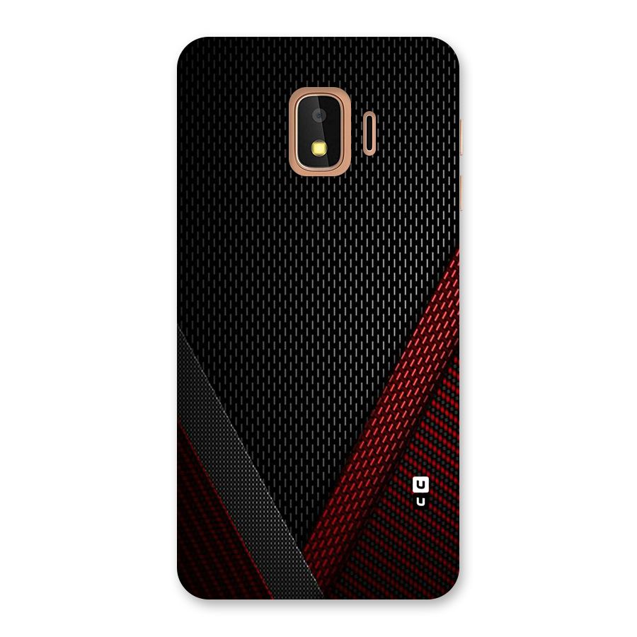Classy Black Red Design Back Case for Galaxy J2 Core