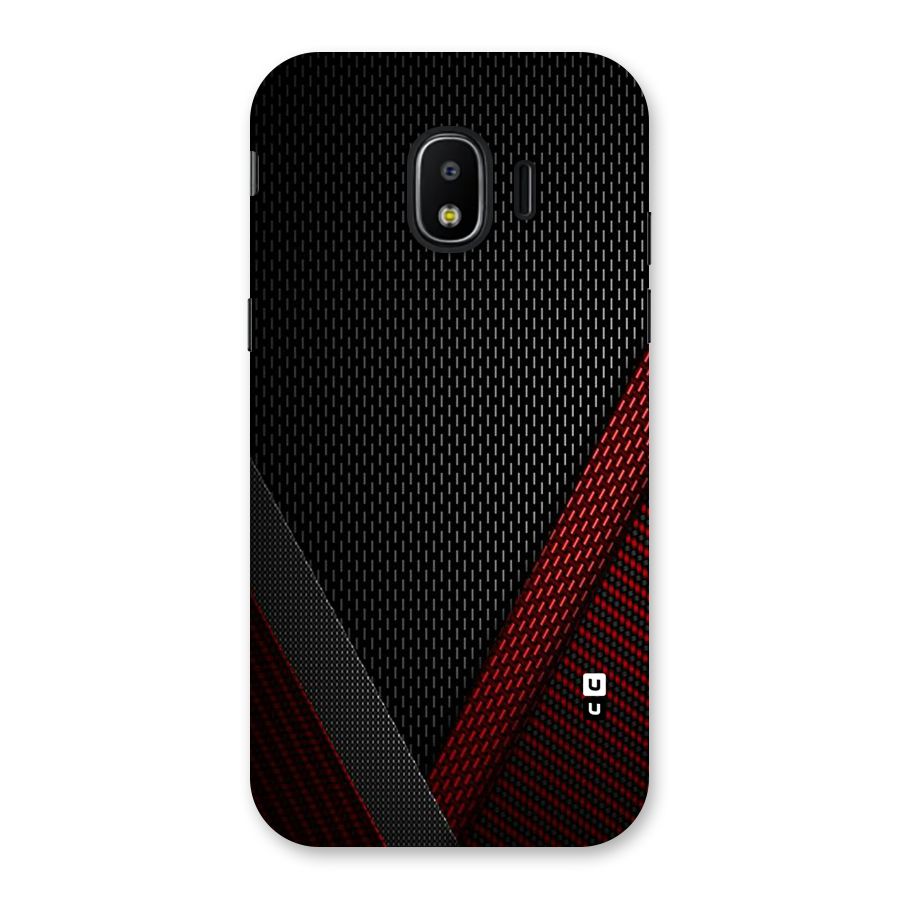Classy Black Red Design Back Case for Galaxy J2 Pro 2018