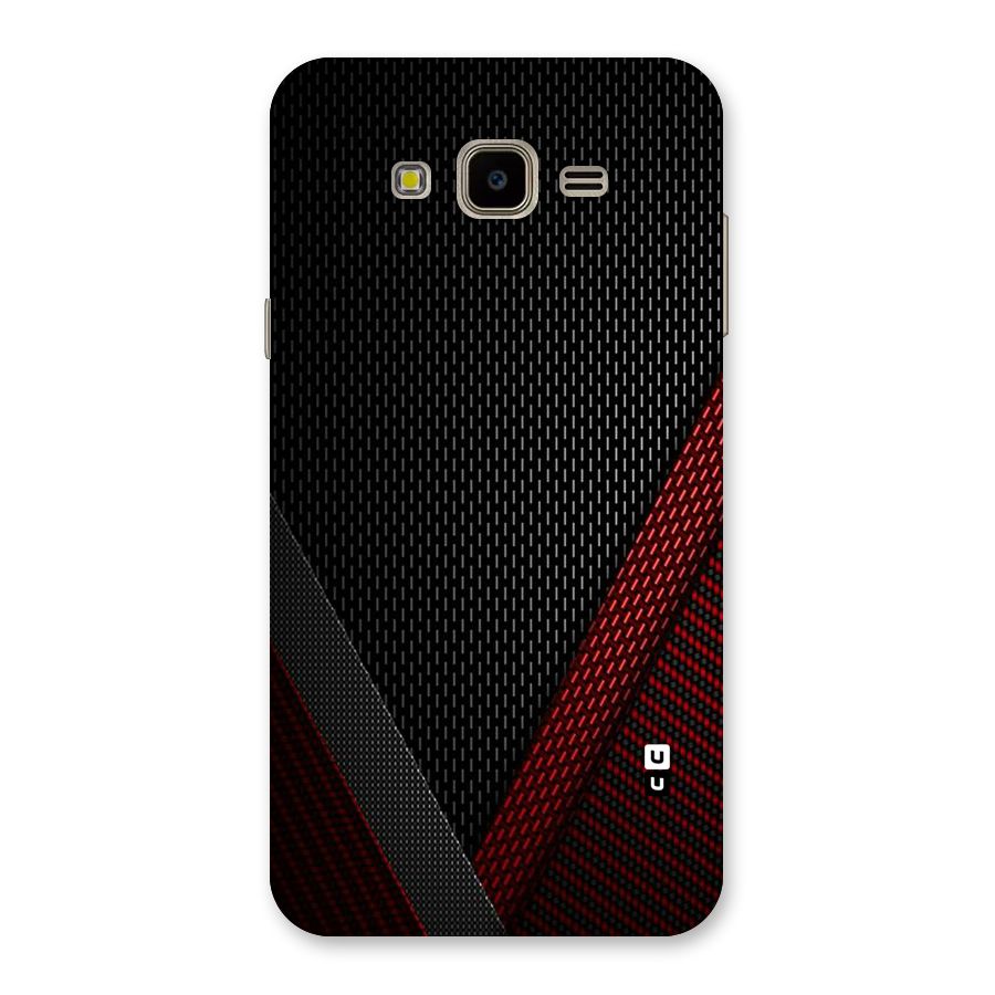 Classy Black Red Design Back Case for Galaxy J7 Nxt