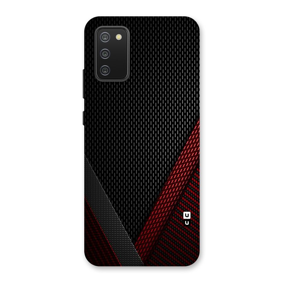 Classy Black Red Design Back Case for Galaxy M02s