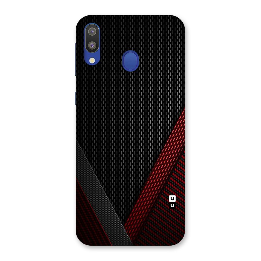 Classy Black Red Design Back Case for Galaxy M20