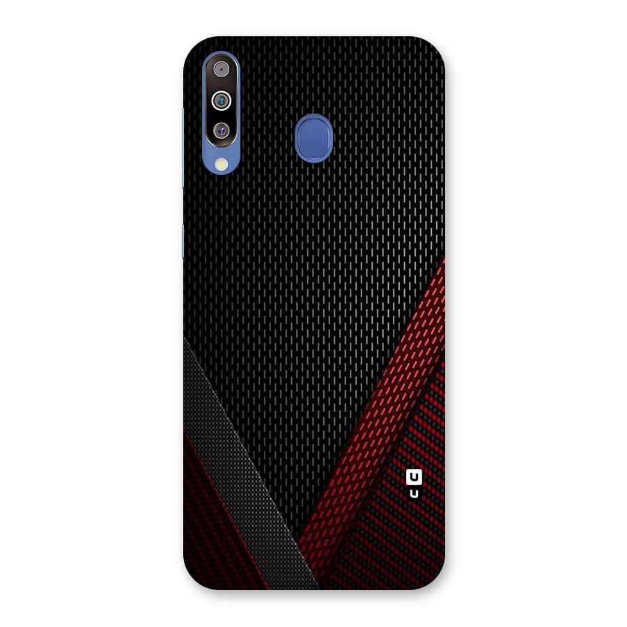 Classy Black Red Design Back Case for Galaxy M30