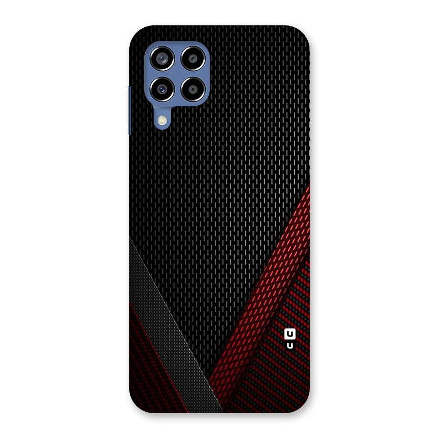 Classy Black Red Design Back Case for Galaxy M53 5G