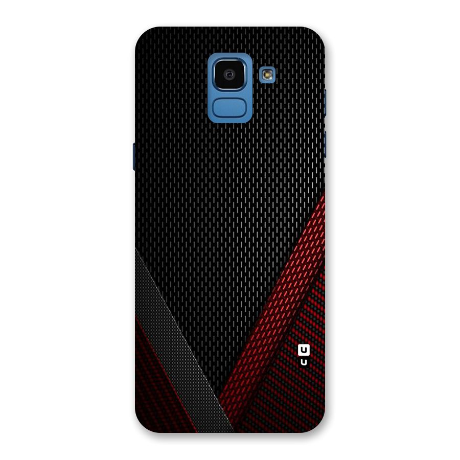 Classy Black Red Design Back Case for Galaxy On6