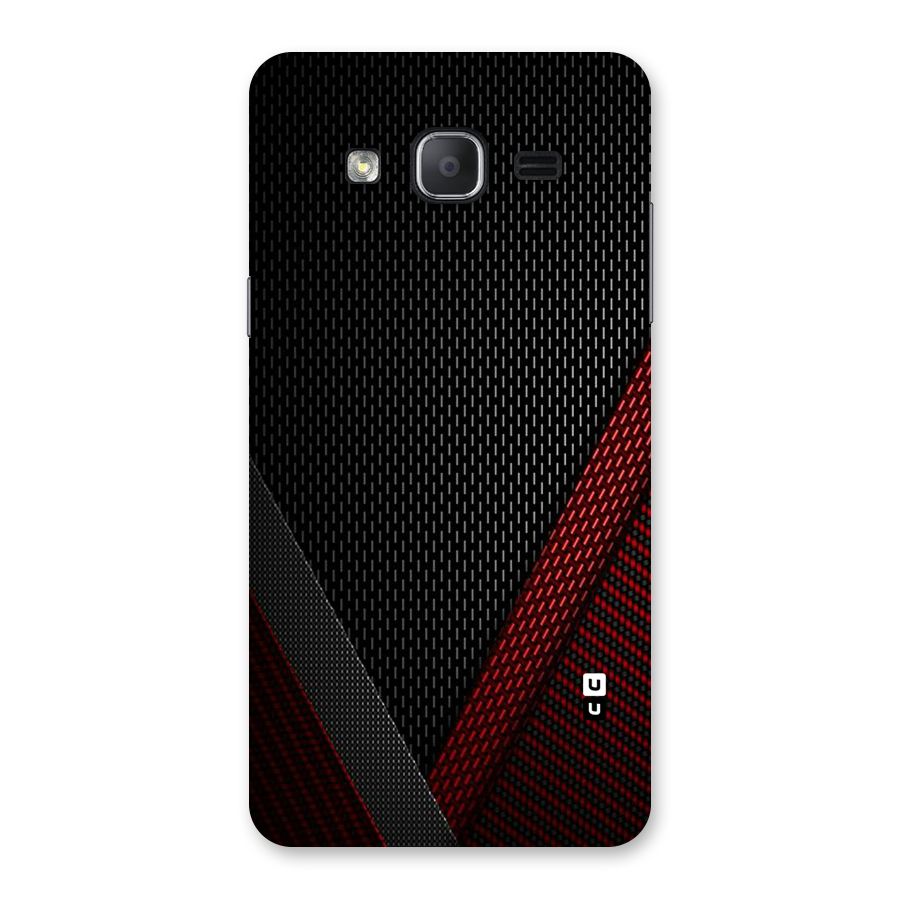Classy Black Red Design Back Case for Galaxy On7 Pro