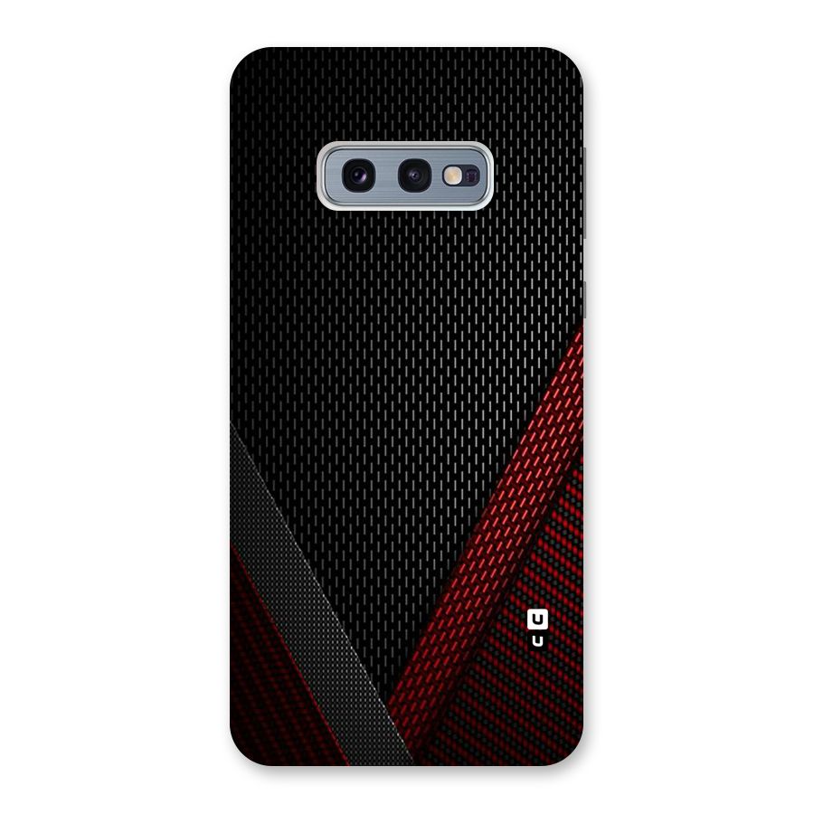 Classy Black Red Design Back Case for Galaxy S10e