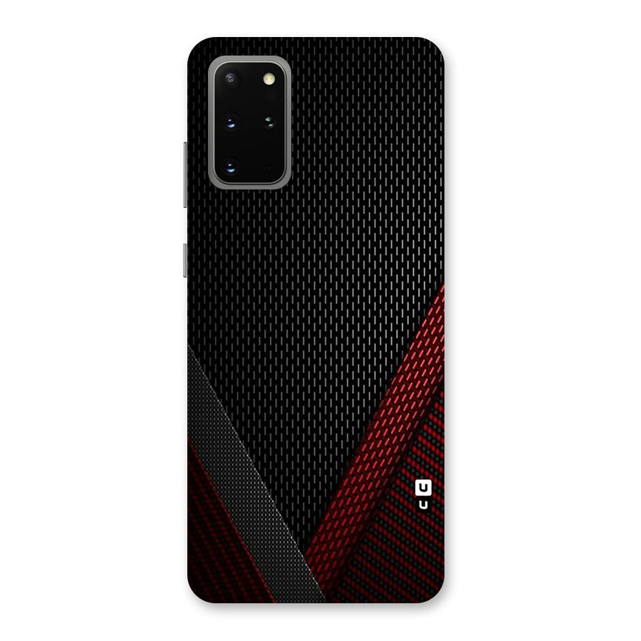 Classy Black Red Design Back Case for Galaxy S20 Plus