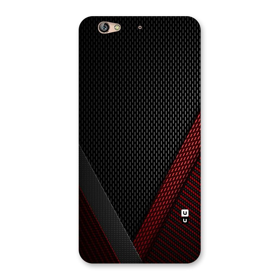 Classy Black Red Design Back Case for Gionee S6