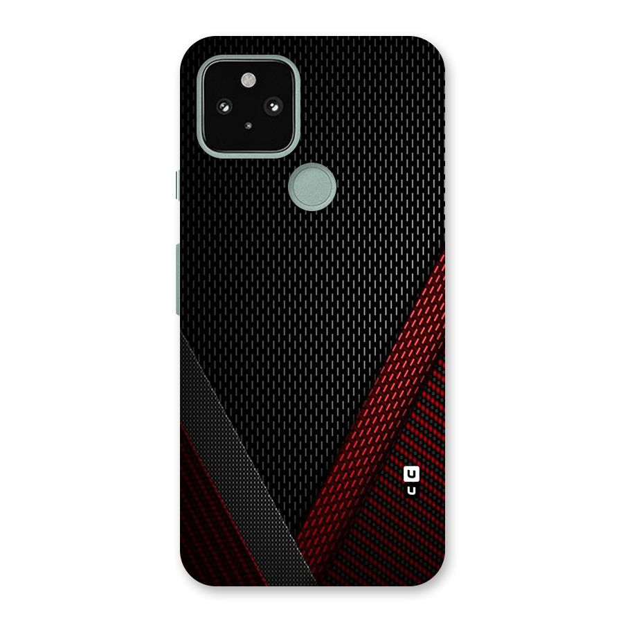 Classy Black Red Design Back Case for Google Pixel 5