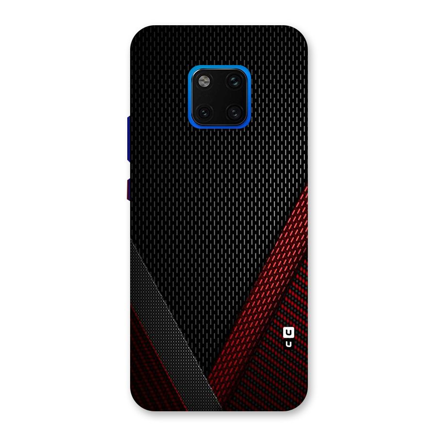 Classy Black Red Design Back Case for Huawei Mate 20 Pro