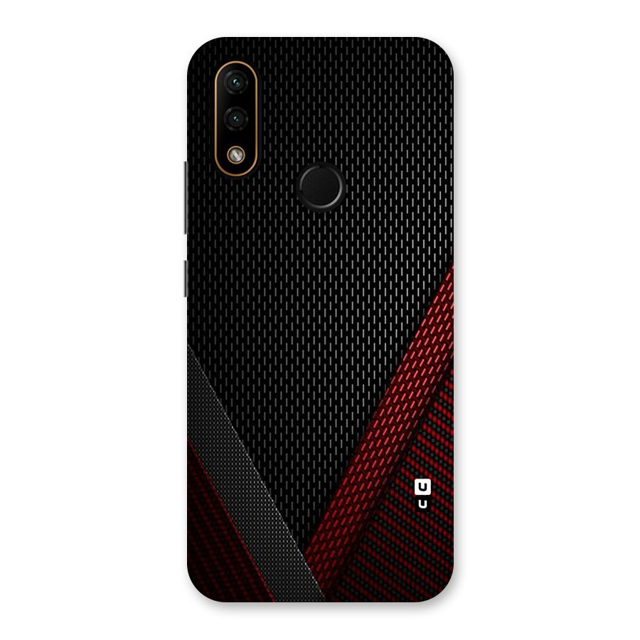 Classy Black Red Design Back Case for Lenovo A6 Note