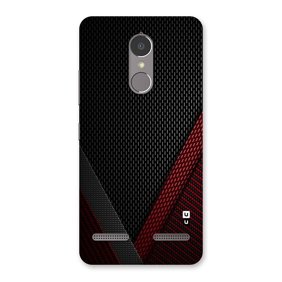 Classy Black Red Design Back Case for Lenovo K6 Power