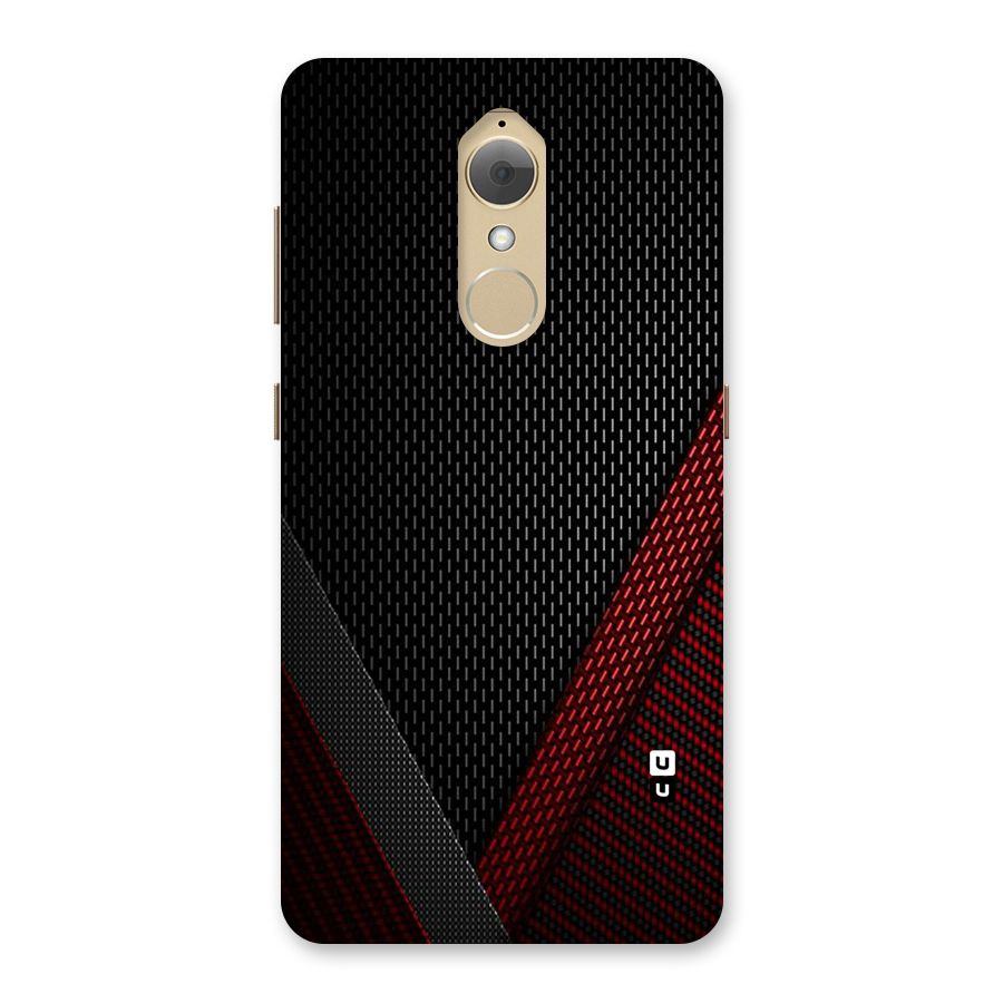 Classy Black Red Design Back Case for Lenovo K8