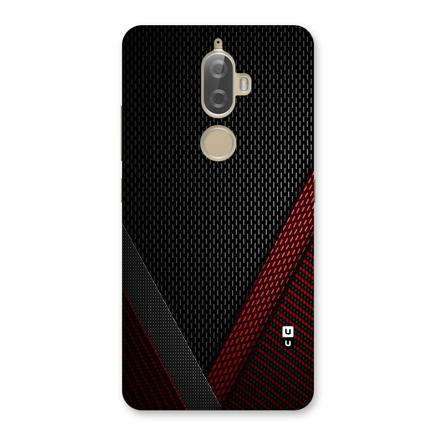 Classy Black Red Design Back Case for Lenovo K8 Plus