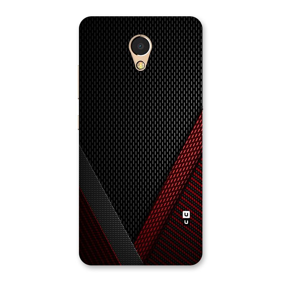 Classy Black Red Design Back Case for Lenovo P2
