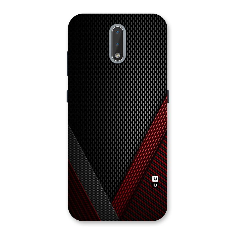 Classy Black Red Design Back Case for Nokia 2.3