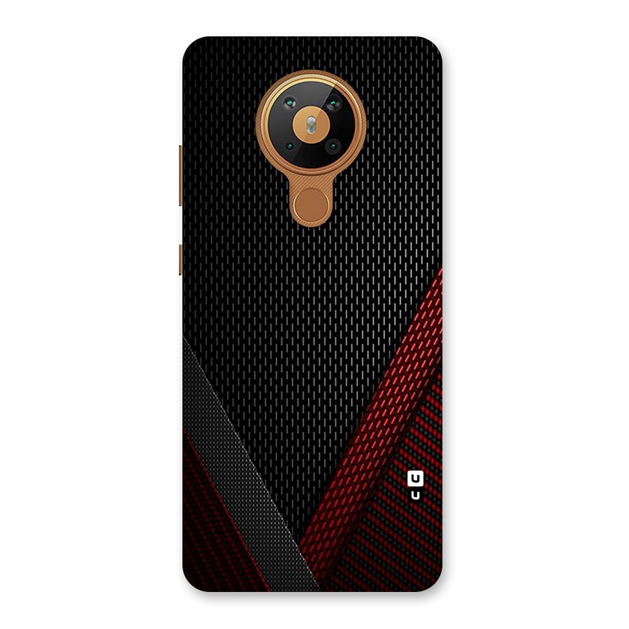 Classy Black Red Design Back Case for Nokia 5.3