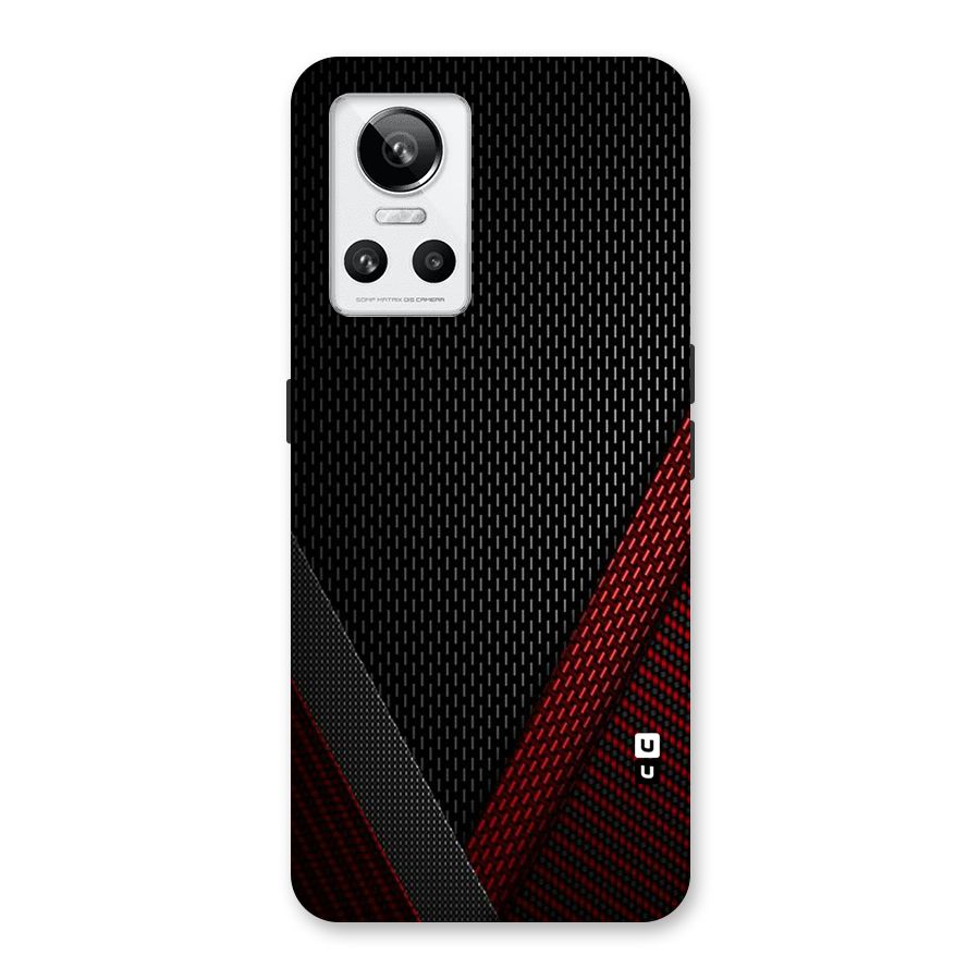Classy Black Red Design Back Case for Realme GT Neo 3
