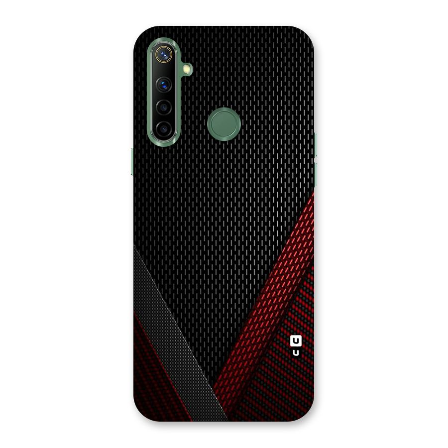 Classy Black Red Design Back Case for Realme Narzo 10