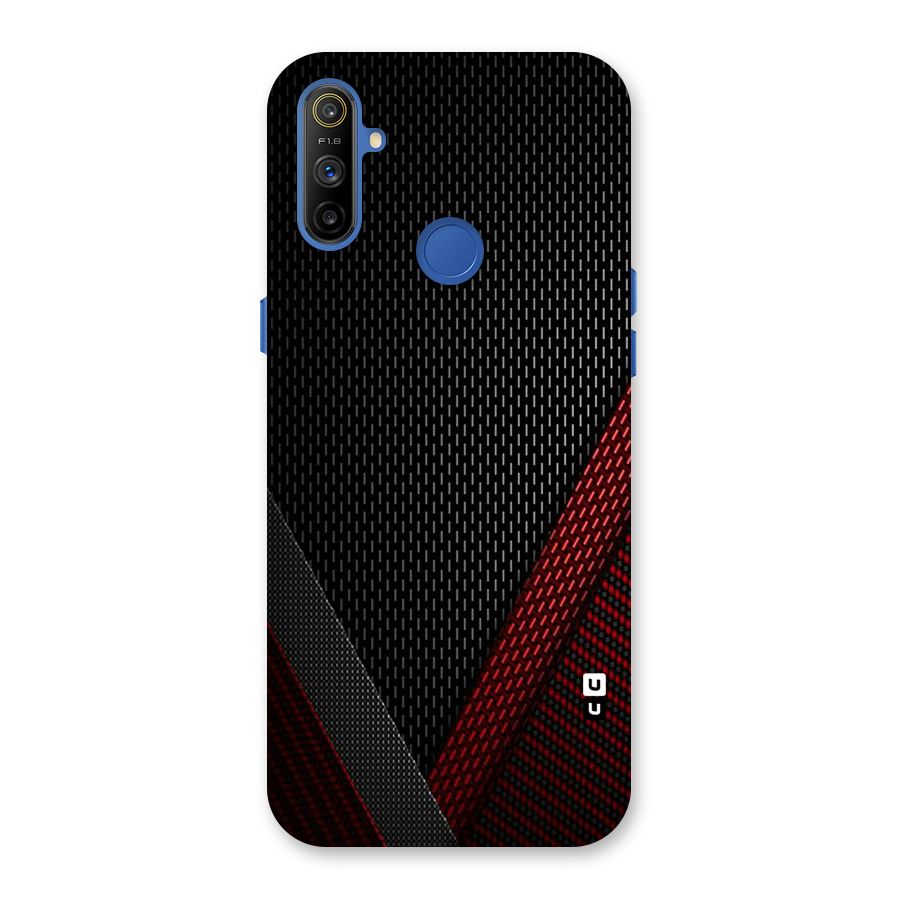 Classy Black Red Design Back Case for Realme Narzo 10A