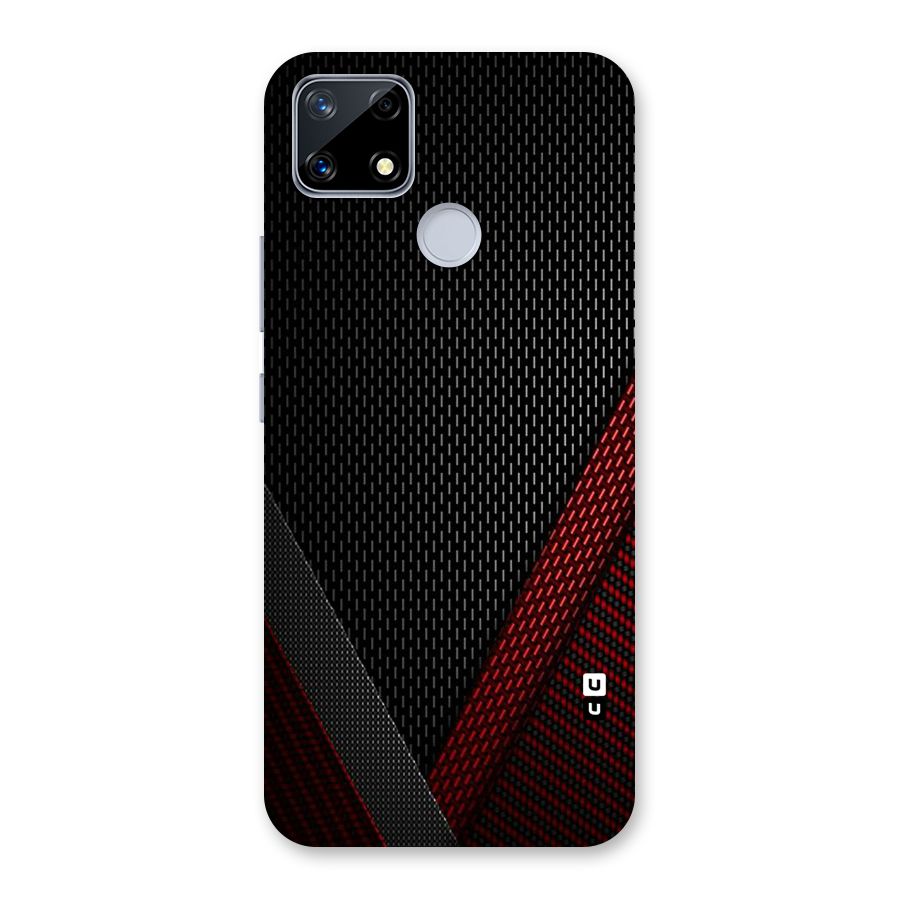 Classy Black Red Design Back Case for Realme Narzo 20