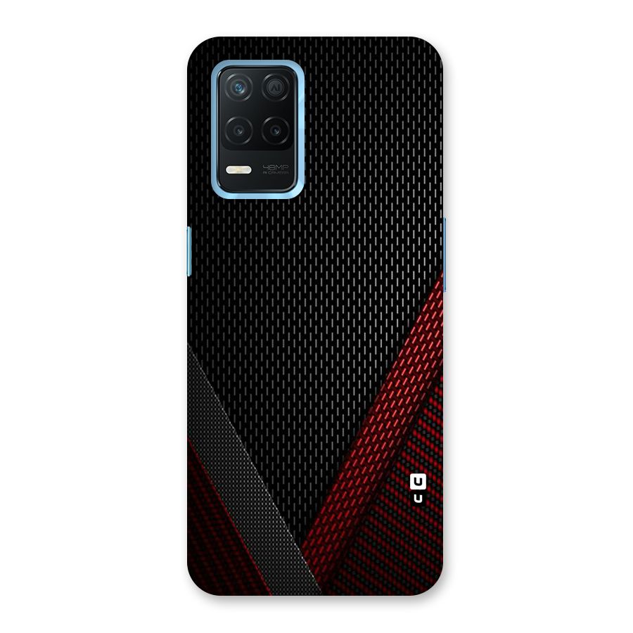 Classy Black Red Design Back Case for Realme Narzo 30 5G