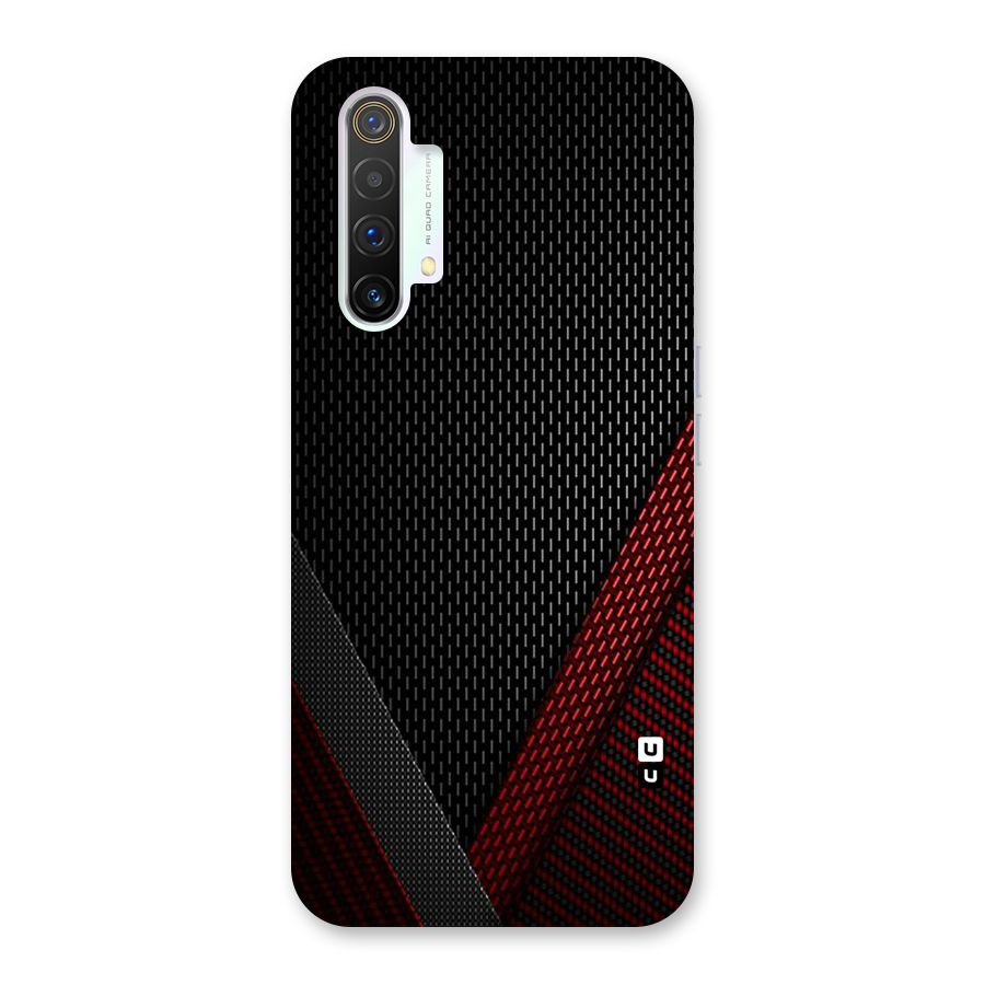 Classy Black Red Design Back Case for Realme X3 SuperZoom