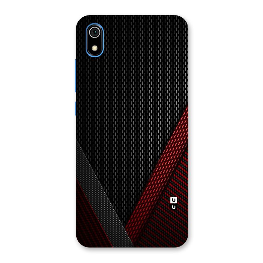 Classy Black Red Design Back Case for Redmi 7A