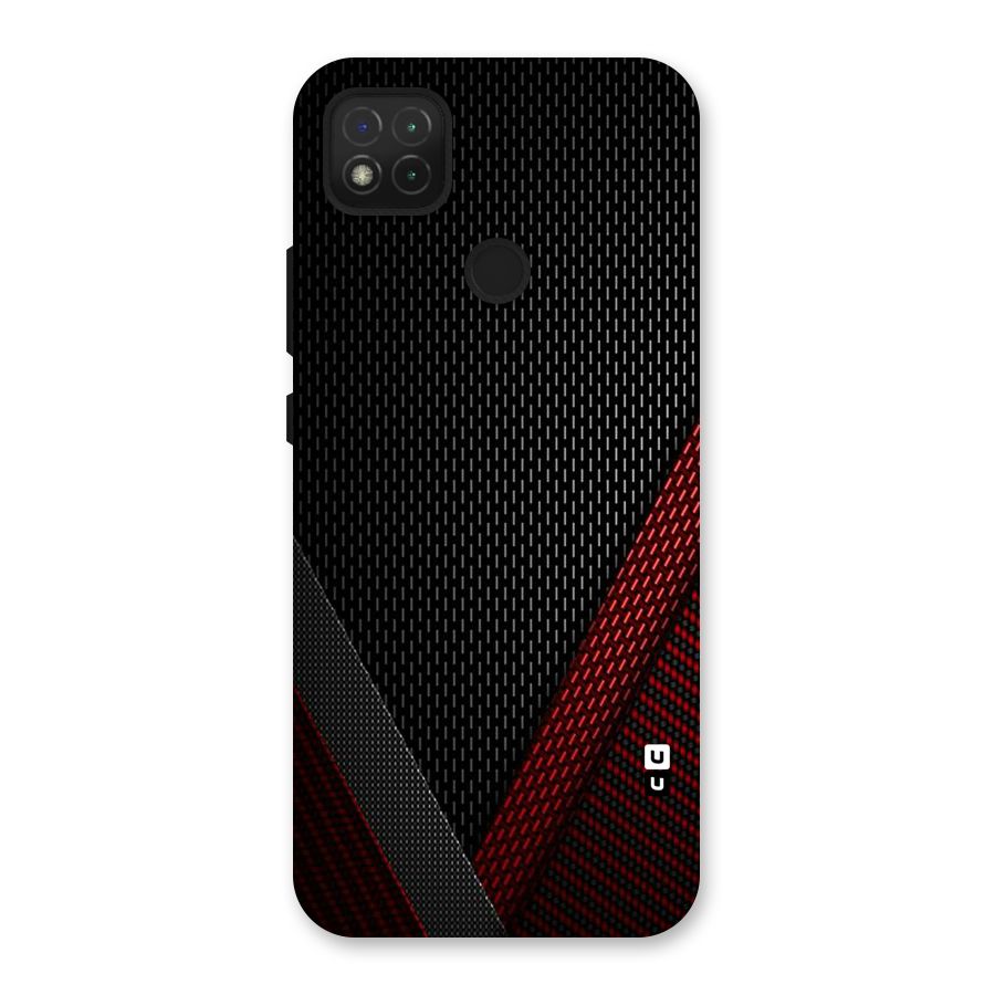 Classy Black Red Design Back Case for Redmi 9