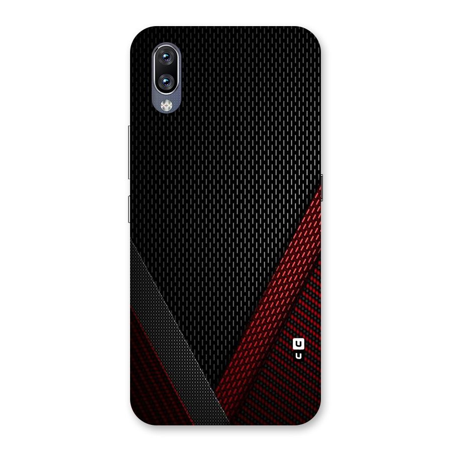 Classy Black Red Design Back Case for Vivo NEX