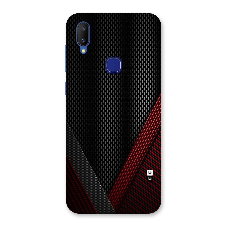 Classy Black Red Design Back Case for Vivo V11