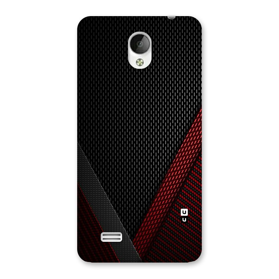 Classy Black Red Design Back Case for Vivo Y21