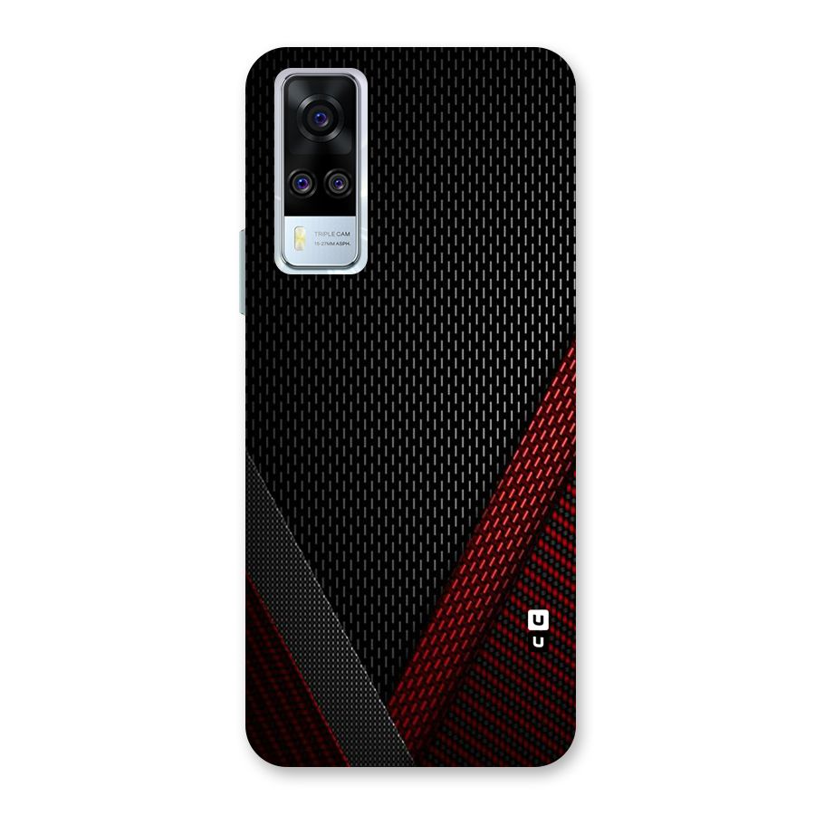 Classy Black Red Design Back Case for Vivo Y31