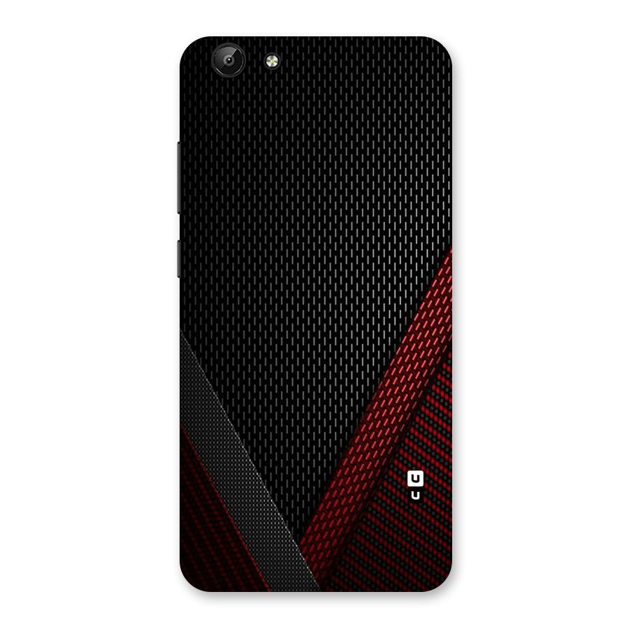Classy Black Red Design Back Case for Vivo Y69