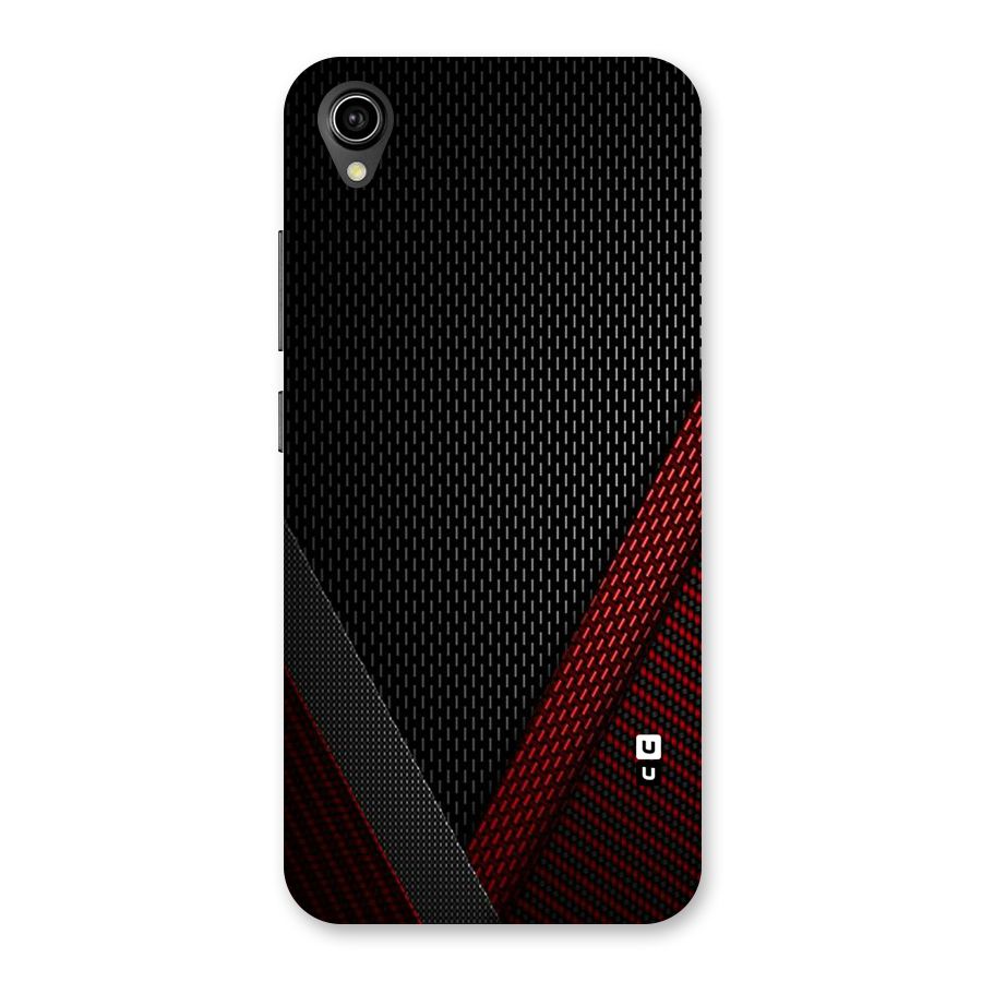 Classy Black Red Design Back Case for Vivo Y90