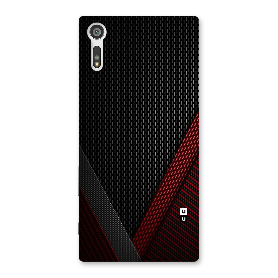 Classy Black Red Design Back Case for Xperia XZ