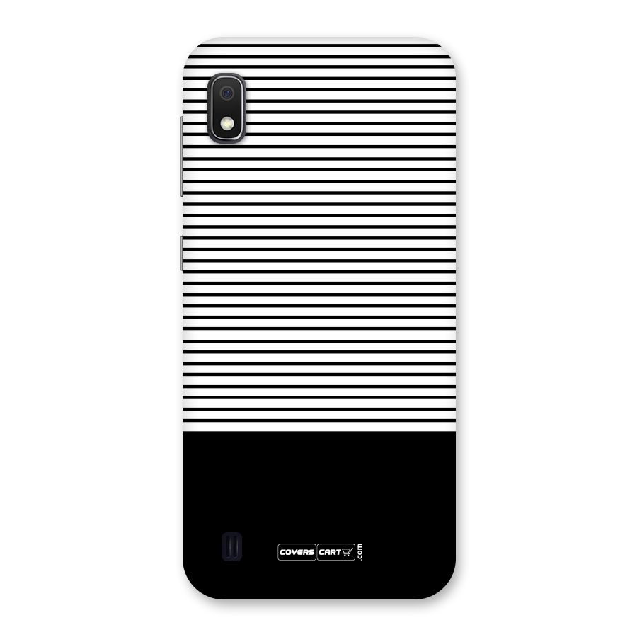 Classy Black Stripes Back Case for Galaxy A10