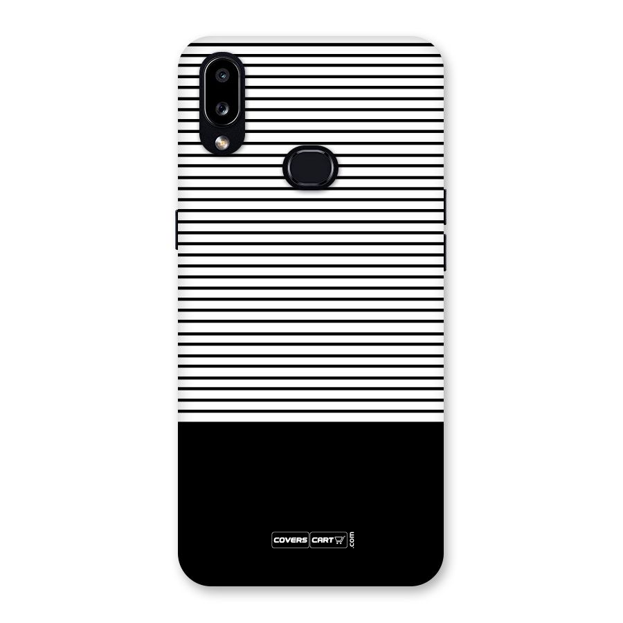 Classy Black Stripes Back Case for Galaxy A10s