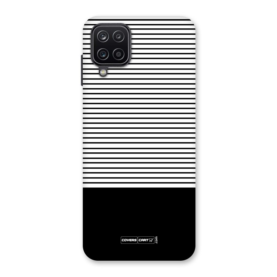 Classy Black Stripes Back Case for Galaxy A12