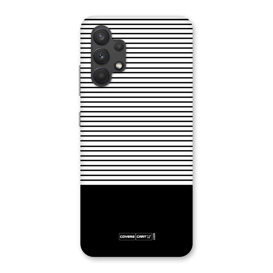 Classy Black Stripes Back Case for Galaxy A32