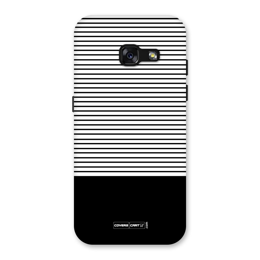Classy Black Stripes Back Case for Galaxy A3 (2017)