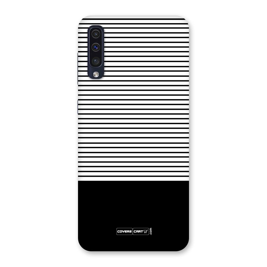 Classy Black Stripes Back Case for Galaxy A50