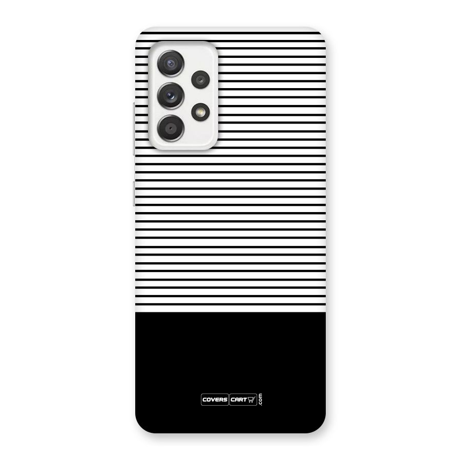 Classy Black Stripes Back Case for Galaxy A52