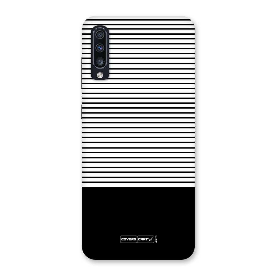 Classy Black Stripes Back Case for Galaxy A70